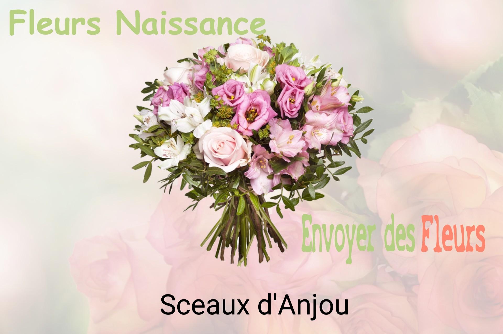 Bouquet de fleurs de naissance livré à Sceaux-d'Anjou